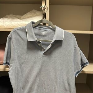 Bonobos Standard Fit Medium Blue Textured Pique Polo
